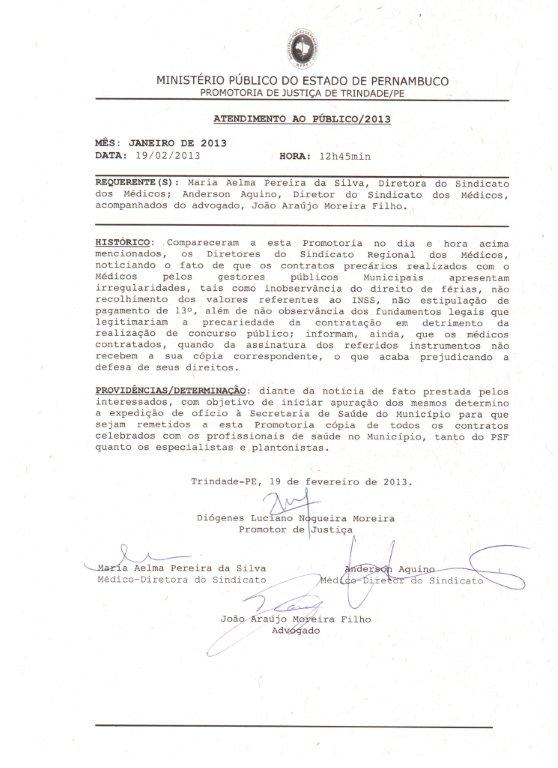 Leia mais sobre o artigo Simepe denuncia ao MPPE contratos irregulares em Trindade