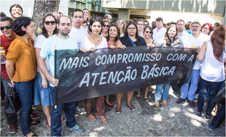 Leia mais sobre o artigo Médicos ESF do Recife paralisaram atividades e promoveram ato público