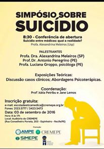 Leia mais sobre o artigo Simpósio sobre suicídio