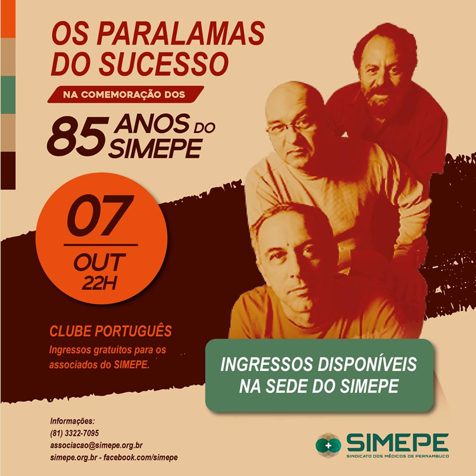 Leia mais sobre o artigo Ingressos disponíveis para a Festa dos 85 anos do Simepe