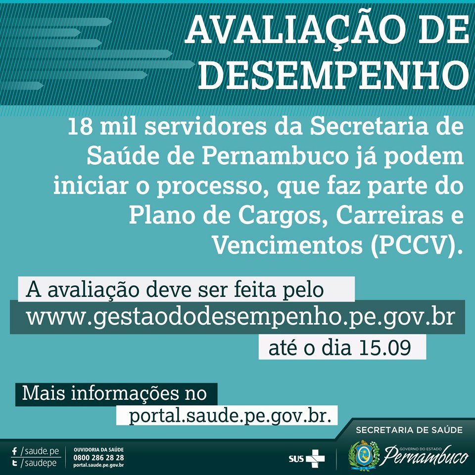 Leia mais sobre o artigo Avaliação de desempenho para servidores da saúde do Estado