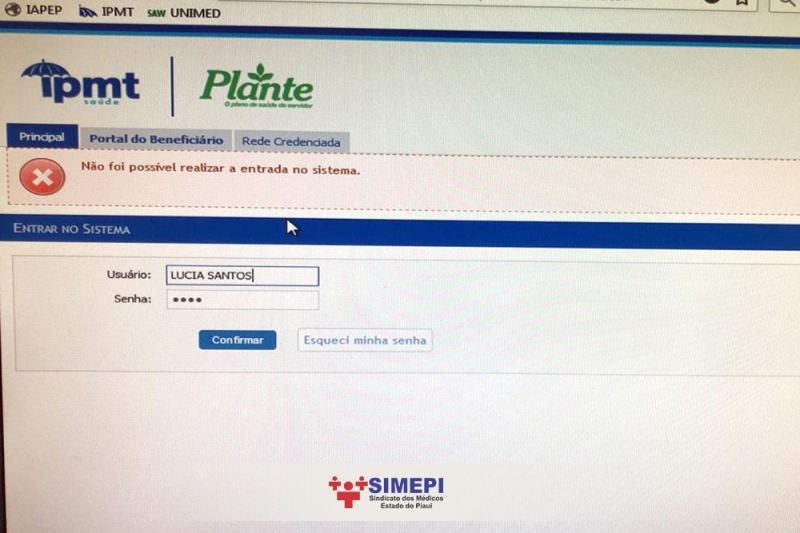 Leia mais sobre o artigo Nota de Repúdio do SIMEPI ao PMT Saúde