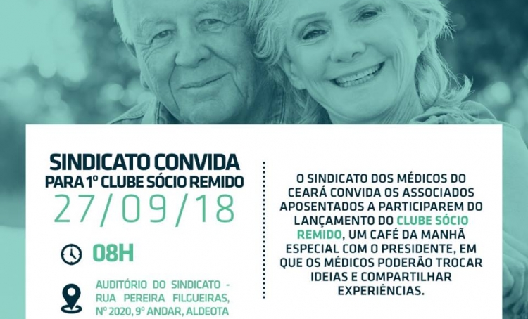 Leia mais sobre o artigo Sindicato lança Clube Sócio Remido no dia 27 de setembro