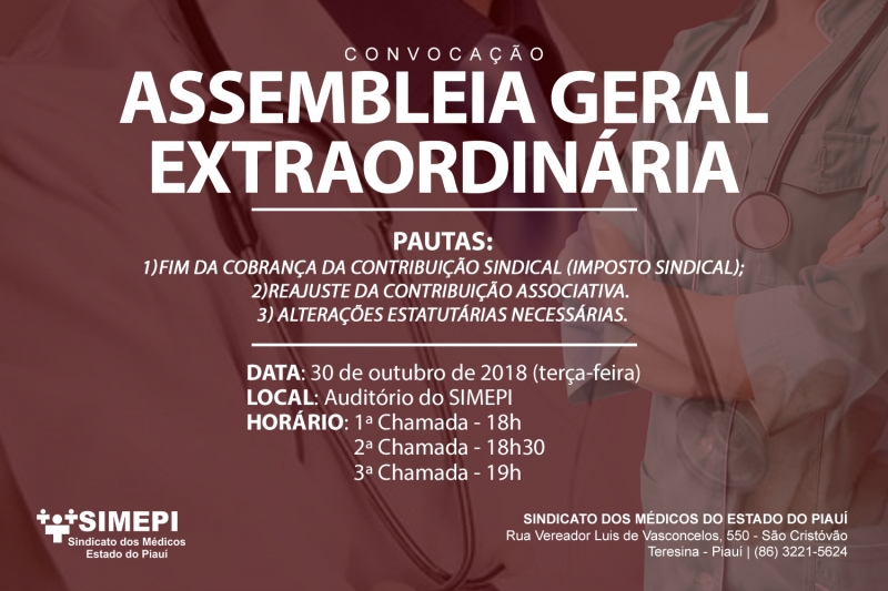 Leia mais sobre o artigo Edital de convocação para Assembleia no dia 30/10/2018