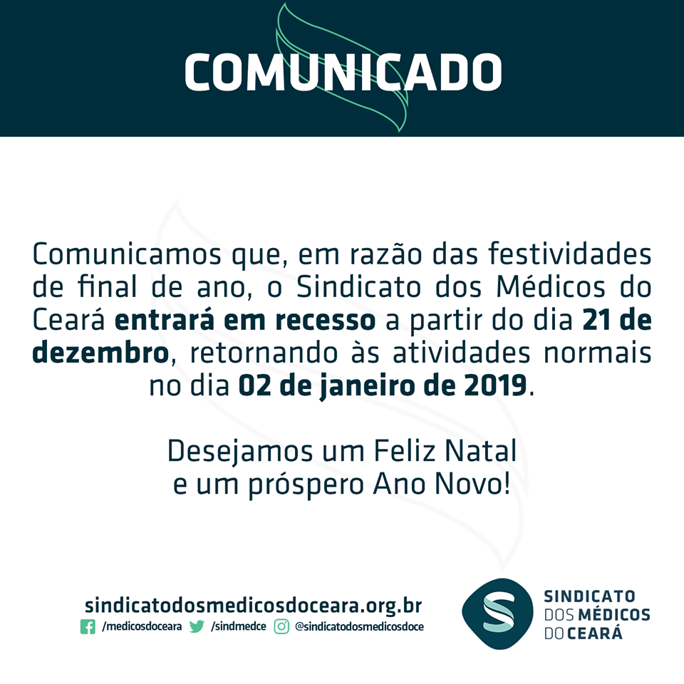 Leia mais sobre o artigo Sindicato entrará em recesso neste fim de ano