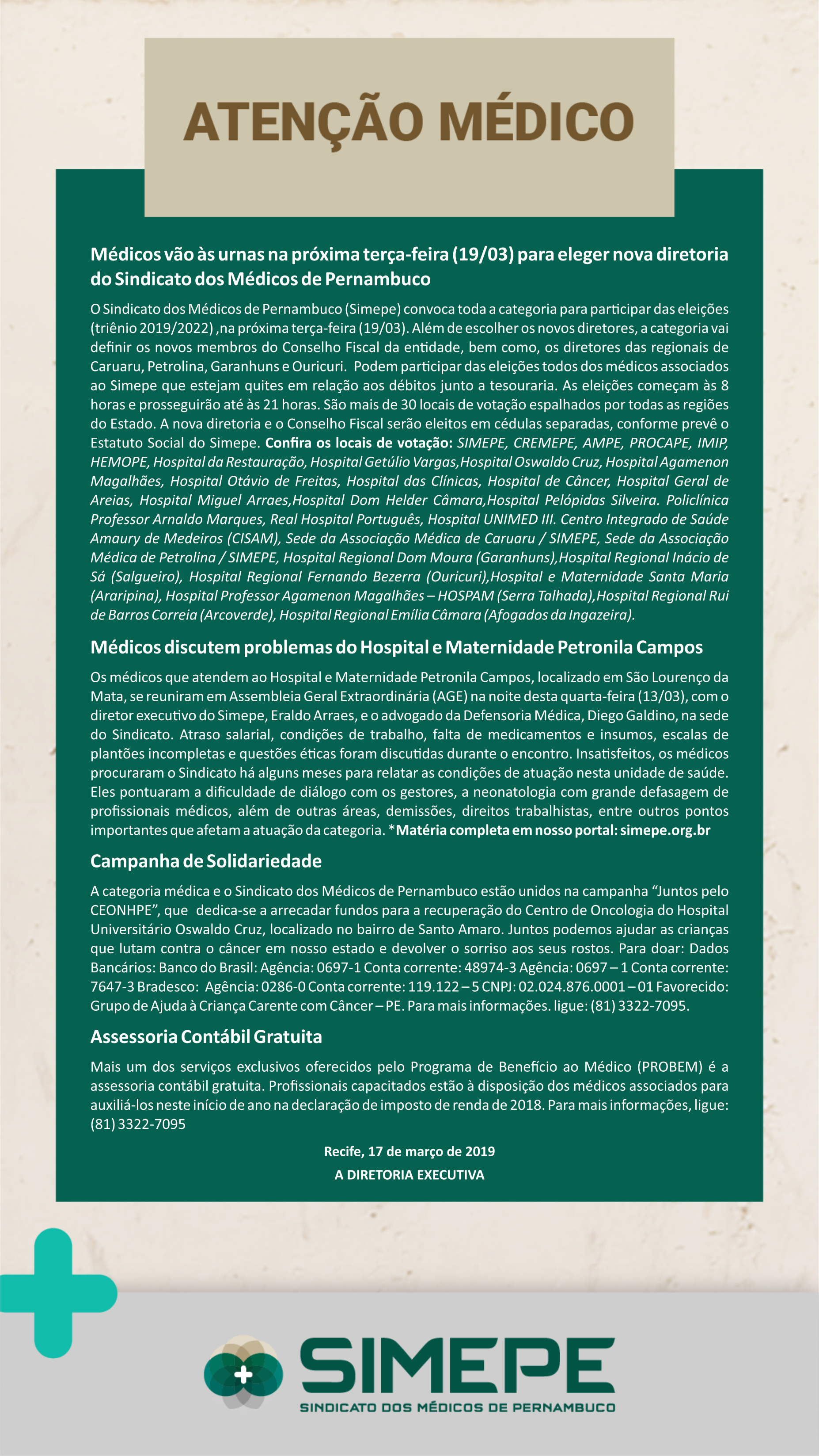 ATENcaO MeDICOS - 17.03.19