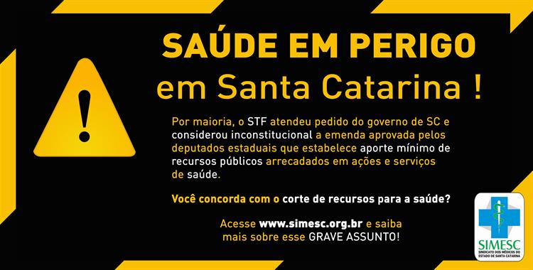 Leia mais sobre o artigo Saúde em perigo em Santa Catarina!