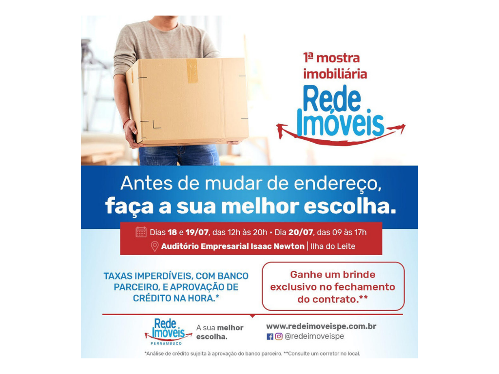 Leia mais sobre o artigo Garanta seu imóvel com preços exclusivos na 1ª mostra imobiliária da Rede Imóveis Pernambuco