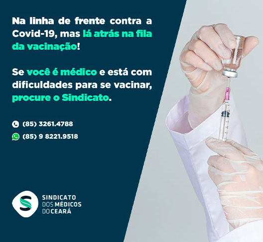Leia mais sobre o artigo •Médico, você está com dificuldades para se vacinar? Procure o Sindicato!•