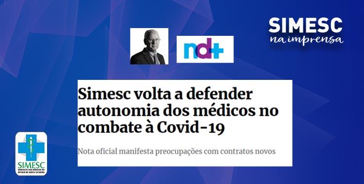 Leia mais sobre o artigo Jornalista Moacir Pereira destaca nota do SIMESC sobre autonomia do médico