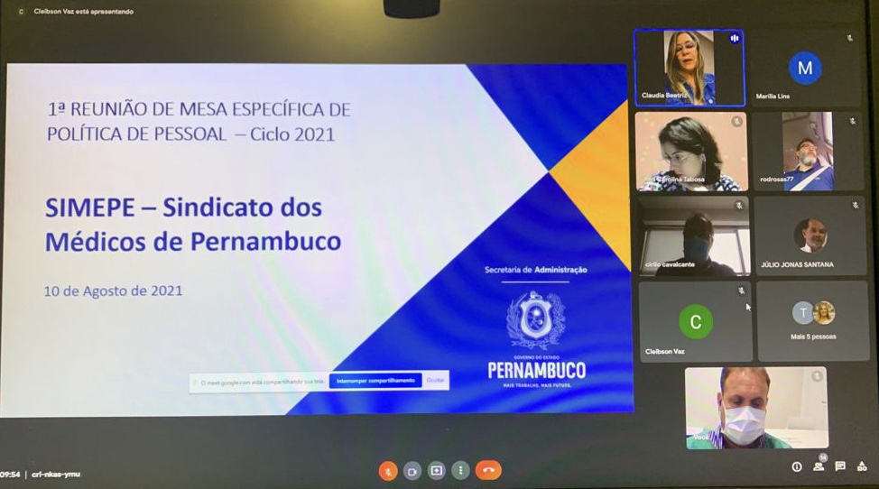 Leia mais sobre o artigo Simepe participa de primeira reunião com a SAD e debate  sobre melhorias para a categoria médica