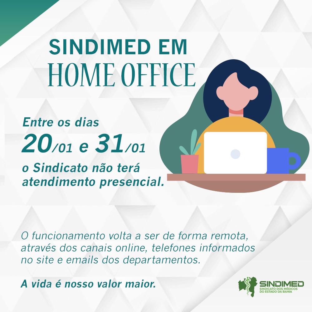 Leia mais sobre o artigo Sindimed em home office até 31 de janeiro