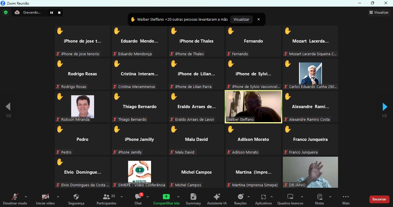 Leia mais sobre o artigo Simepe reforça denúncias e cobra melhorias para a saúde pública estadual em nova AGE